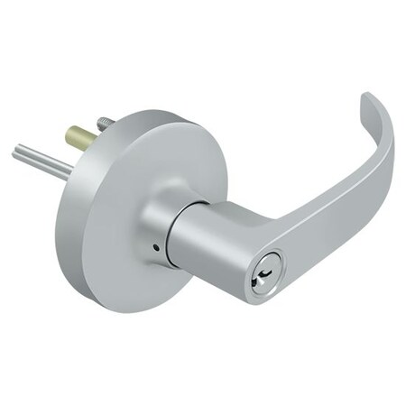 Deltana Curved Lever Trim For Exit Device 60 Storeroom Function Satin Chrome LTED60LST-26D