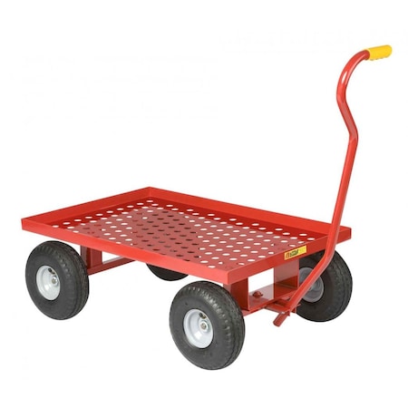 Little Giant Wagon Truck, 12 ga. Steel/Vinyl (H/Grip), 1200 lb Load Capacity, 13" H LWP243610