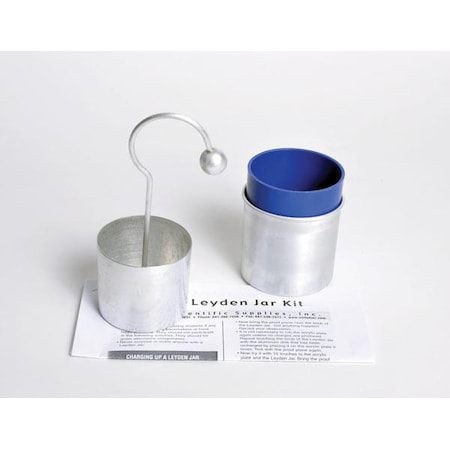 United Scientific Leyden Jar, 6" Tall, 3-1/4" In Dia LYJ001