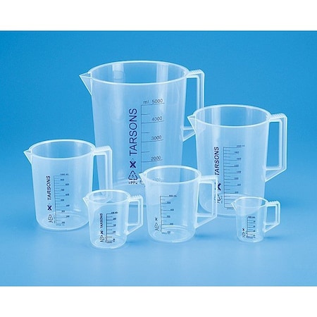 Qorpak PP Beaker 5 Liter, Low Form Natural, PK2 292457
