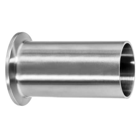 Usa Industrials Sanitary Fitting, 316SS, L Ferrule, 1-3/4" L, 1/2" ZUSA-STF-QC-441
