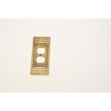 Brass Accents Arts and Craft Single Outlet, Number of Gangs: 1 Antique Brass Finish M05-S5610-609