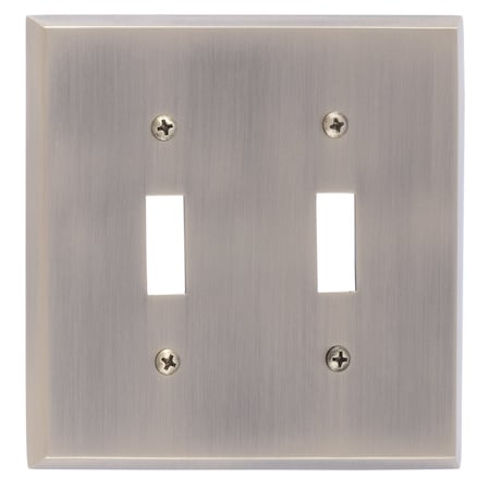 Brass Accents Quaker Double Switch, Number of Gangs: 2 Antique Brass Finish M07-S4530-609