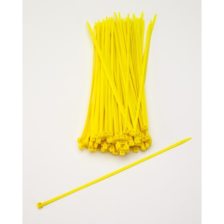 Mutual Industries Cable Tie, 11 in L, Yellow, Plastic, 2 PK M14970-41-11