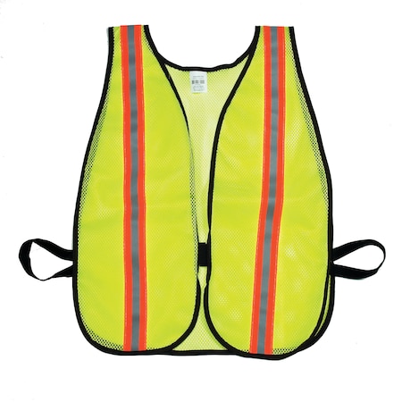 Mutual Industries High Visibility Soft Mesh Safety Ve, PK3, 10 inch Height, 10 Inch Width M16304-4553-1500