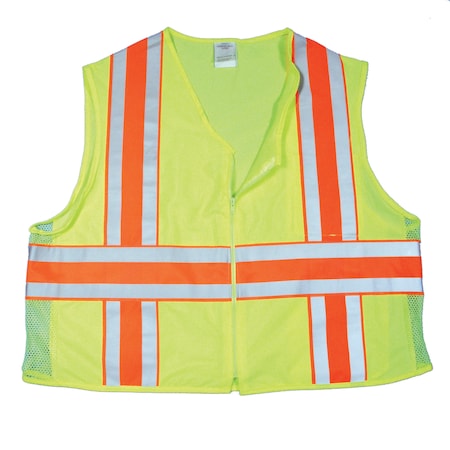 Mutual Industries High Visibility ANSI Class 2 Deluxe, PK2 3XL-L Class 2 2 PK M16334-0-6