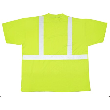 Mutual Industries High Visibility Polyester ANSI Class, PK2, Polyester, Lime, Medium, 2 PK M16355-0-2