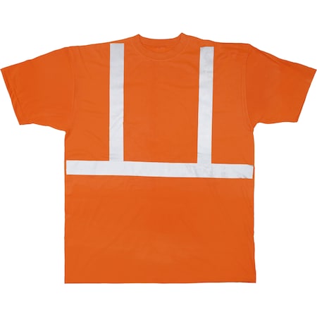 Mutual Industries High Visibility Polyester ANSI Class, PK2, Polyester, Orange, 2X- large, 2 PK M16357-0-5