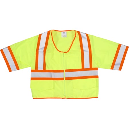Mutual Industries Hi-Vis Safety Vest 3XL Class 3 2 PK M16392-6