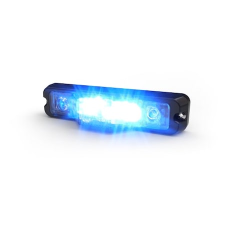 Code 3 LED Warning Light, 3 in One, Blue/Amber M180SMC-BA