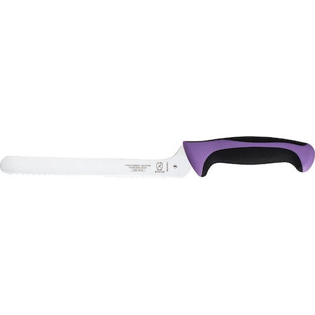 Mercer Cutlery Offset Bread, Wavy Edge, 8", Purple M22418PU