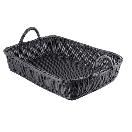 Tablecraft Ridal Rect Display Bskts W/Hndls, Pp, Blk M2493H