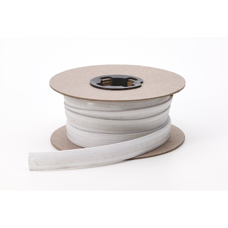 Pearl Non Skid Clear Silicon Elastic, .5", PK2, White, Polyester/rubber, 4 L, 4 W M4020-0000-050-10