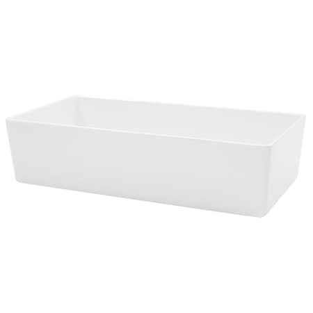 Tablecraft Strgt Bowl, Mel, Nsf, Wht, 12"X6"X3" M4027WH