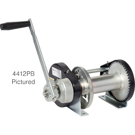 Thern Spur Gear Hand Winch, 2000Lb For Pullin M4412