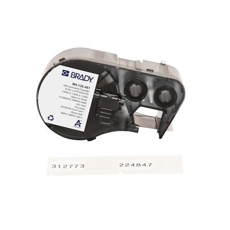 Brady Label/RibbonCartridge, White, 1-51/64inW M4-126-461