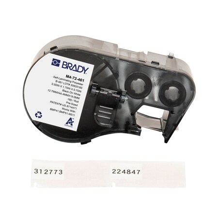 Brady Label/RibbonCartridge, White, 1-3/4inW M4-72-461