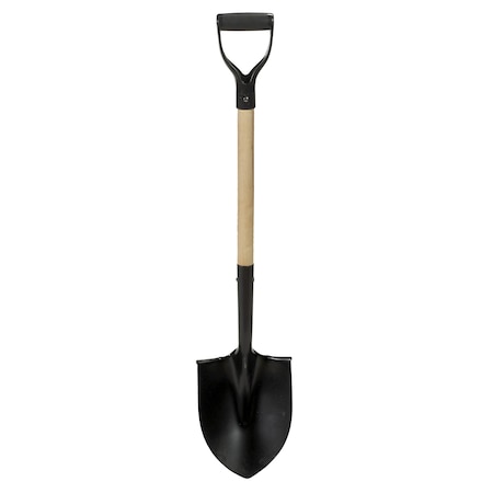 Mutual Industries Round Point Shovel W/ 60 in Handle, Steel, PK2 M50078-2