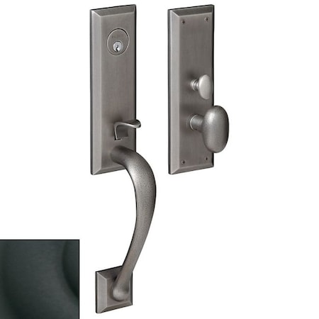 Baldwin Entry Handlesets Satin Black M502.190.ENTR