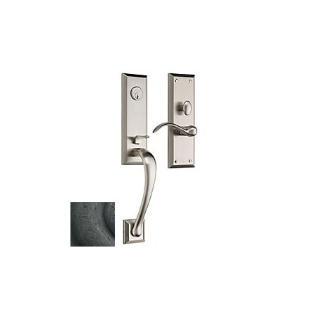 Baldwin Full Dummy Handlesets Distressed Oil Rubbed Bronze M502.402.LFD