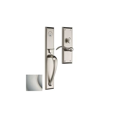 Baldwin Full Dummy Handlesets Lifetime Satin Nickel M504.056.RFD