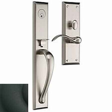 Baldwin Full Dummy Handlesets Satin Black M504.190.RFD