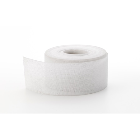 Pearl No Roll Tape, White, 1", 10 yd., PK8, White, Nylon blend, 2 L, 2 W M50-30-10