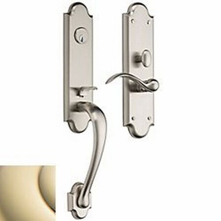 Baldwin Full Dummy Handlesets Lifetime Brass M512.003.LFD