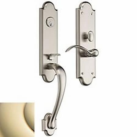 Baldwin Full Dummy Handlesets Lifetime Brass M512.003.RFD