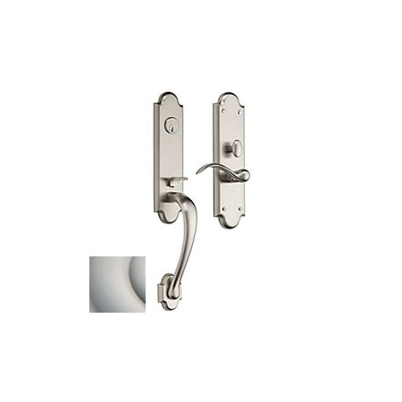 Baldwin Full Dummy Handlesets Lifetime Satin Nickel M512.056.RFD