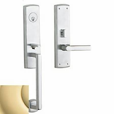 Baldwin Entry Handlesets Unlacquered Brass M516.031.RENT