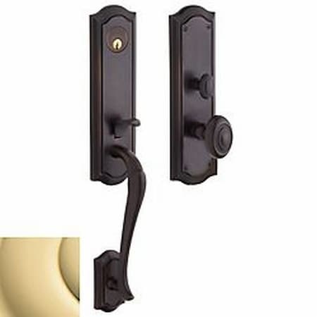 Baldwin Entry Handlesets Unlacquered Brass M522.031.ENTR
