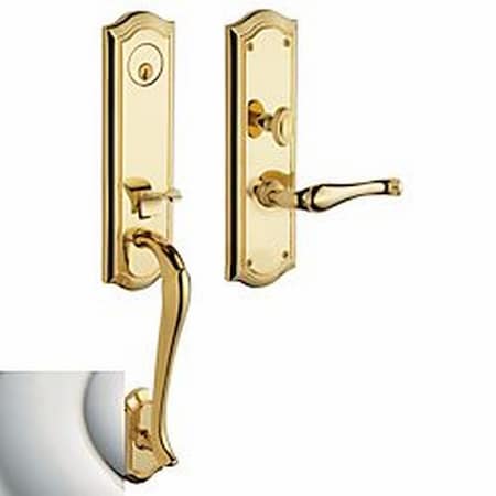 Baldwin Full Dummy Handlesets Lifetime Bright Nickel M522.055.LFD