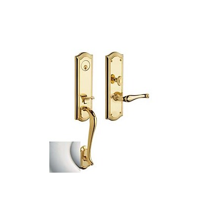 Baldwin Full Dummy Handlesets Lifetime Bright Nickel M522.055.RFD