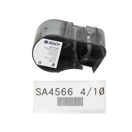 Brady Label/RibbonCartridge, White, 1-1/2inW M5-114-490