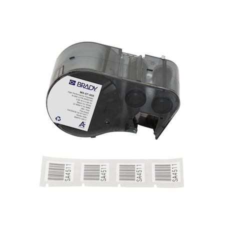 Brady Label/RibbonCartridge, White, 29/32inW M5-97-488