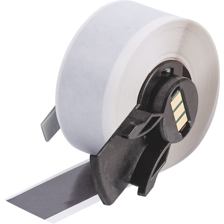 Brady ContinuousLabelStock, Gray, Gloss, 1inW M6C-1000-595-GY