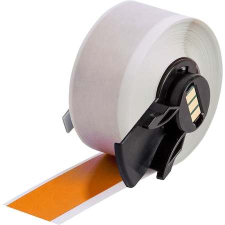 Brady Continuous Label Stock, Orange, Gloss, 1 in W M6C-1000-595-OR