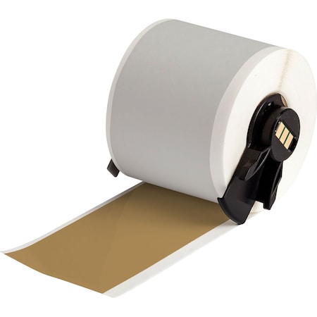 Brady ContinuousLabelStock, Gold, Gloss, 2inW M6C-2000-595-GD