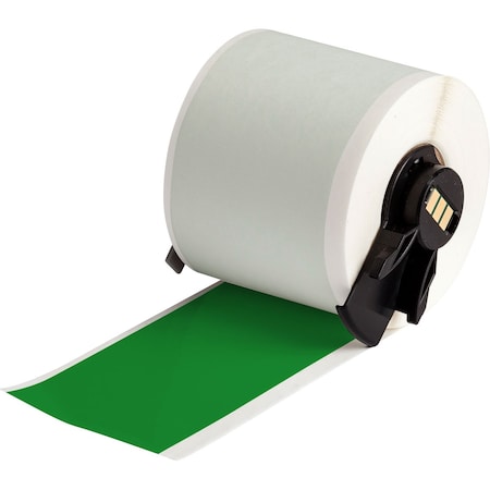 Brady ContinuousLabelStock, Green, Gloss, 2inW M6C-2000-595-GN