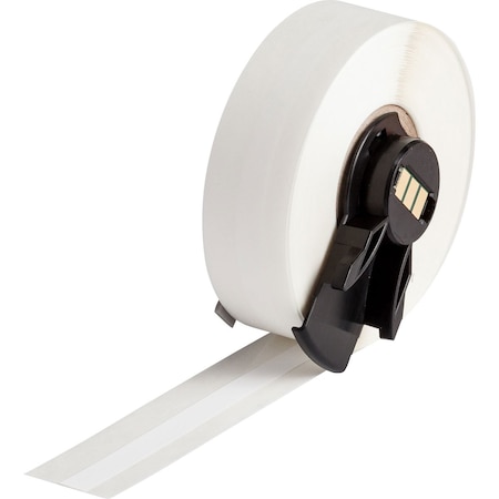 Brady ContinuousLabelStock, White, Gloss, 1/4inW M6C-250-439