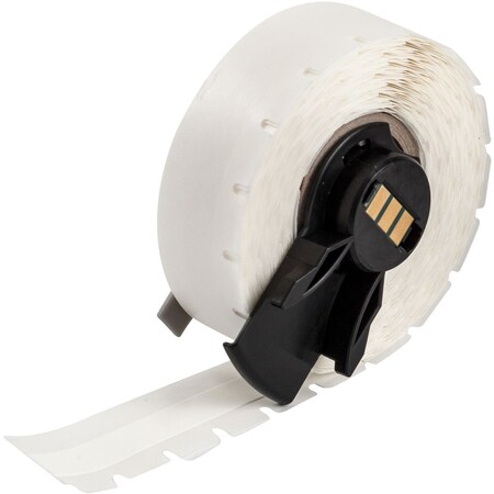 Brady ContinuousLabelStock, White, Matte, 3/8inW M6C-375-461