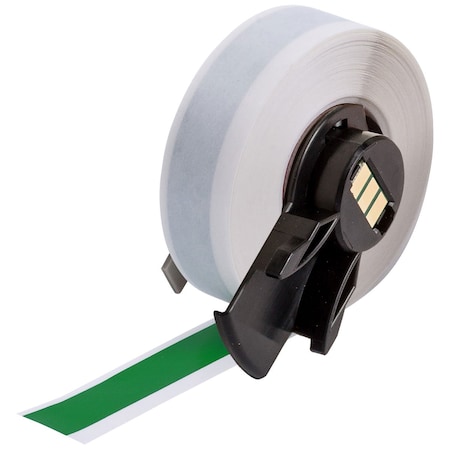 Brady ContinuousLabelStock, Green, Gloss, 1/2inW M6C-500-595-GN
