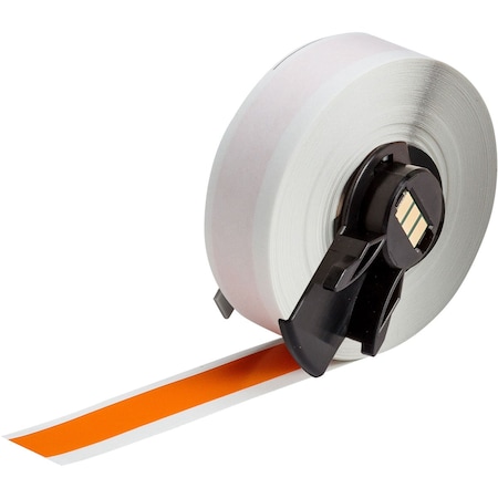 Brady ContinuousLabelStock, Orange, Gloss, 1/2inW M6C-500-595-OR