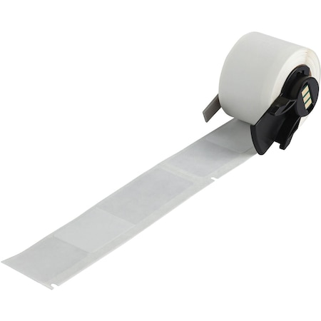 Wraparound Label, White, Vinyl, 1 in W