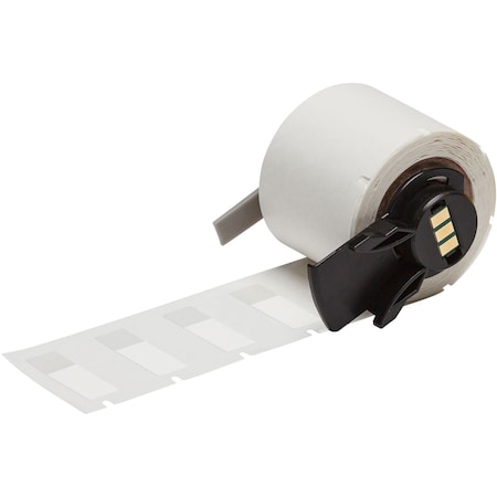 Brady Pre-CutLabelStockRoll, White/Clear, Matte M6-123-461