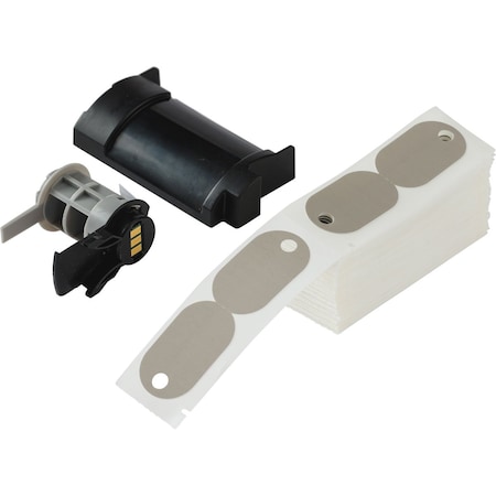 Brady Tag Label, Gray, Polyethylene, 1 in W M6-145-145-GY