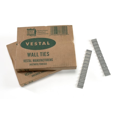 Vestal Mfg Mi Wall Ties, 22 Ga 7/8" X 6-3/8", 500-CT M7100-0-22