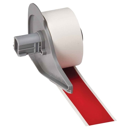Brady ContinuousLabelStock, Red, Gloss, 1inW M7C-1000-569-RD