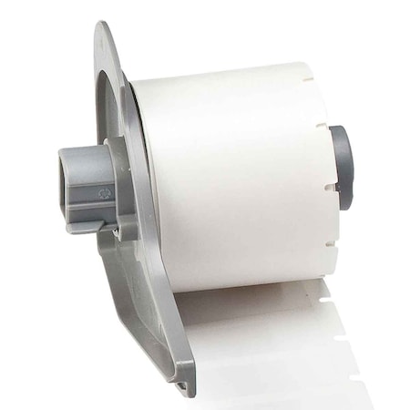 Brady Wraparound Label, White, Vinyl, 1/2 in W M7-29-427